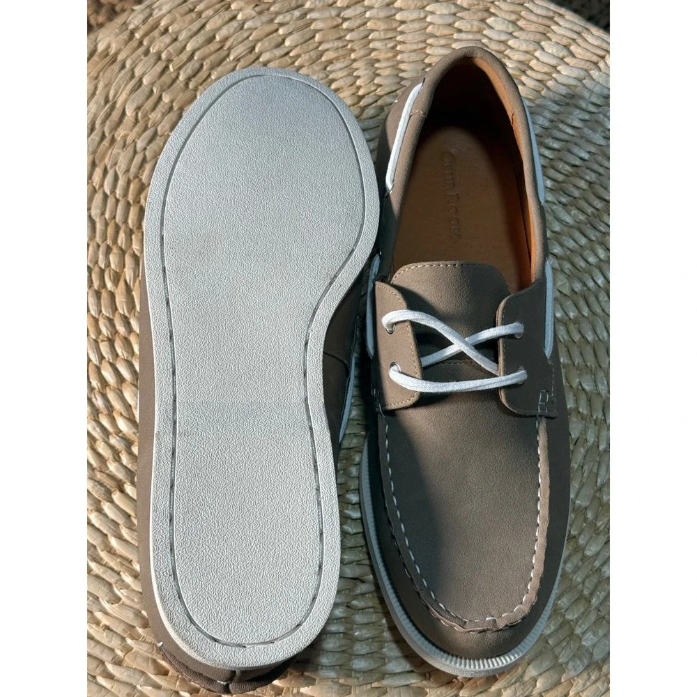 Club Room Elliot Men's Tan Boat Shoes Slip On Comfort Size‎ 11M